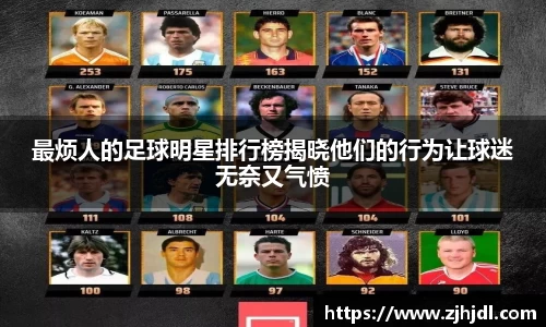 最烦人的足球明星排行榜揭晓他们的行为让球迷无奈又气愤
